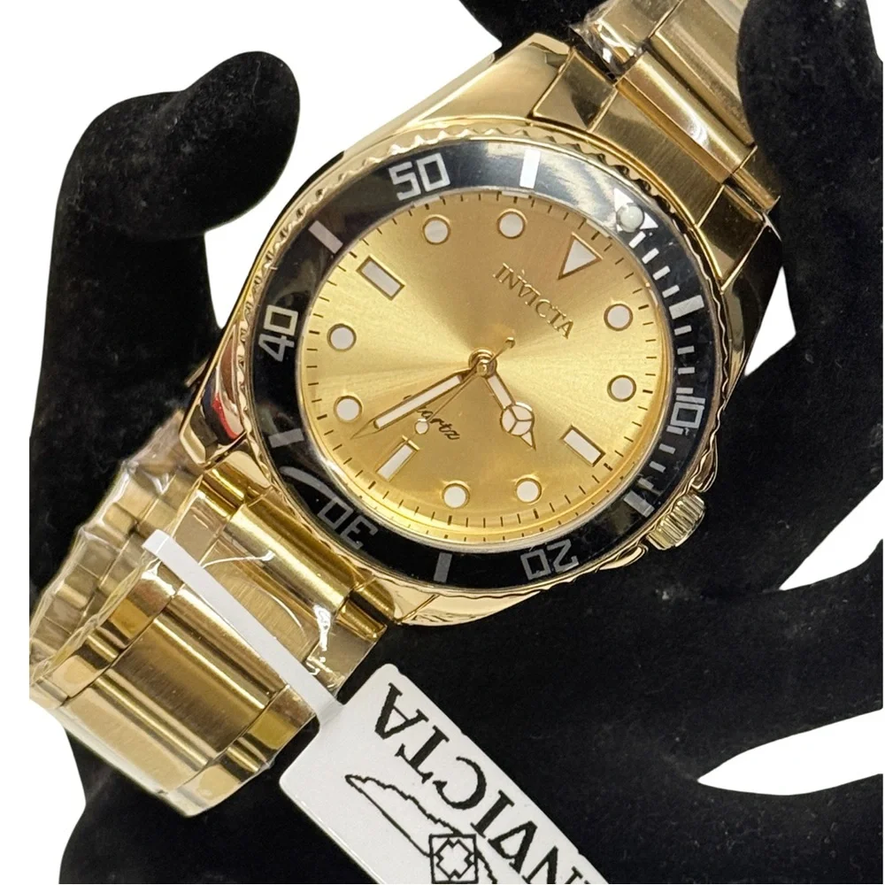New Invicta Pro Diver Men's Watch - 42mm, Gold (69396)
